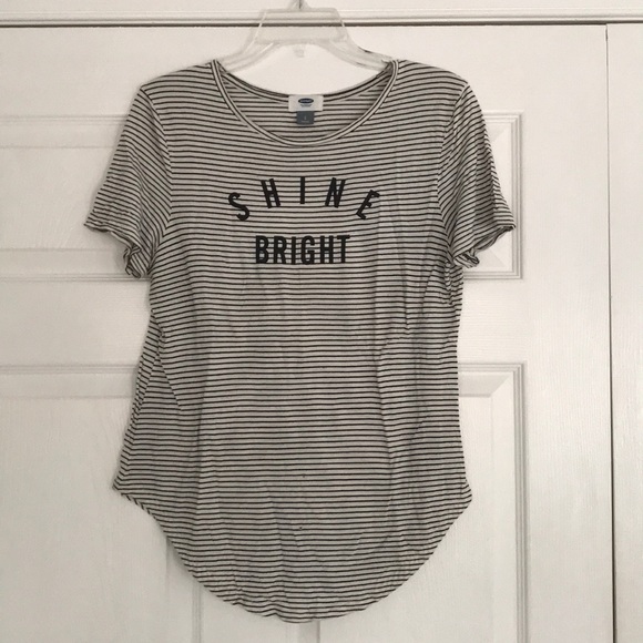 *SOLD* Graphic Striped T-Shirt - Picture 1 of 4